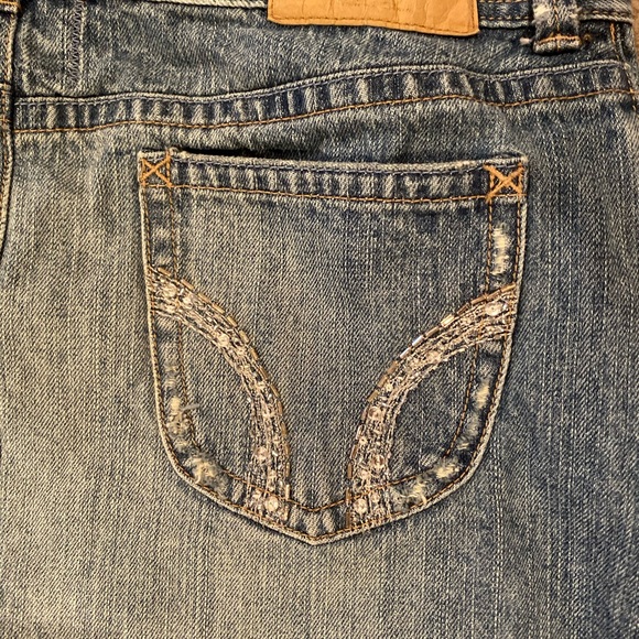 Hollister Jean MiniSkirt with Bling Pockets - Picture 3 of 3
